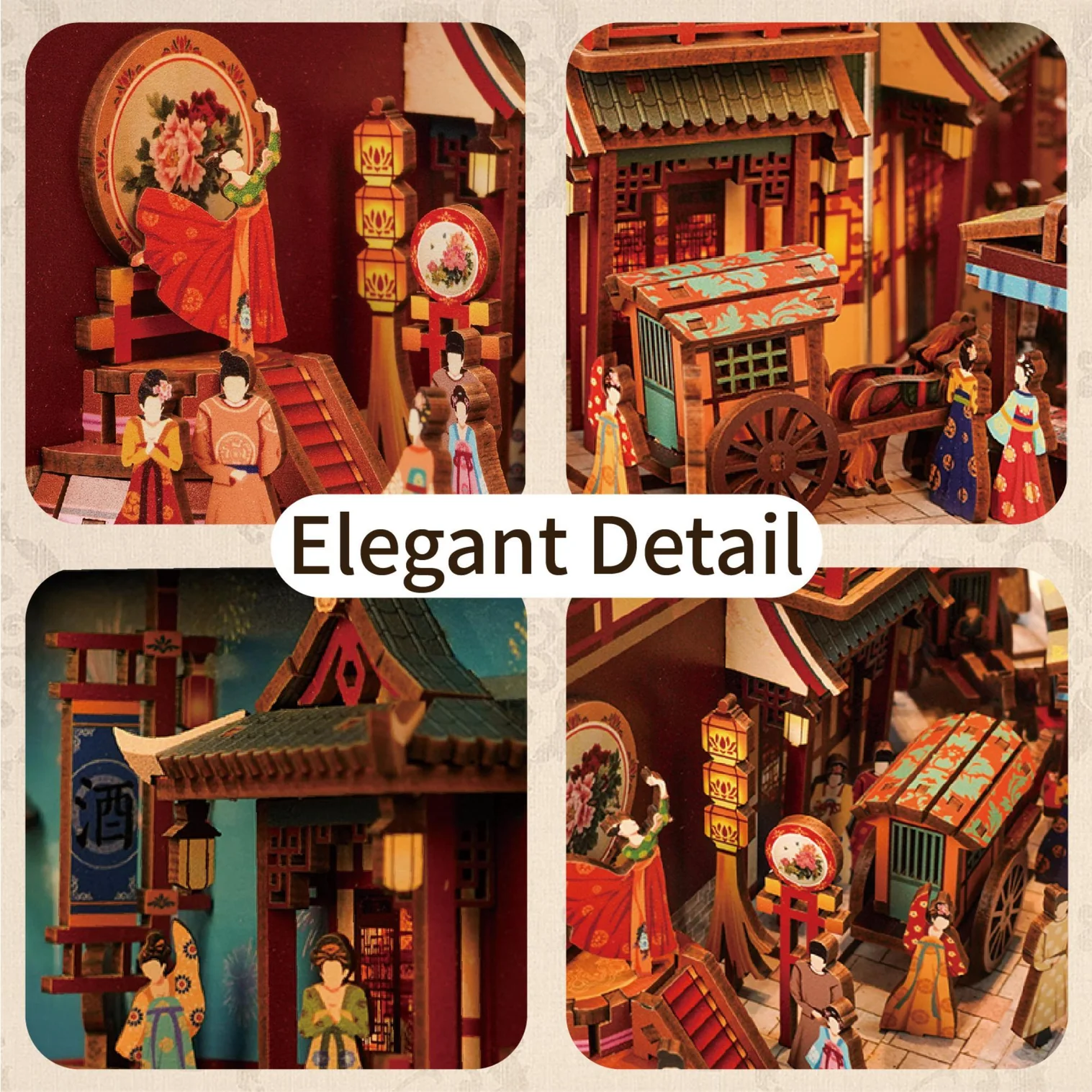 The Banquet of Tang Dynasty | Tonecheer - book nook | DIY könyvtámasz - Image 2