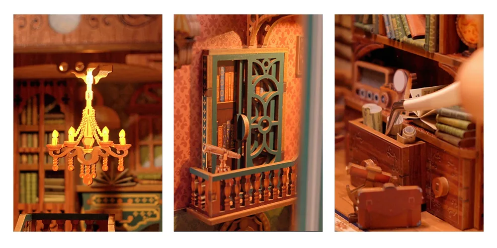 Violin Detective Agency | Tonecheer - book nook | DIY könyvtámasz - Image 3