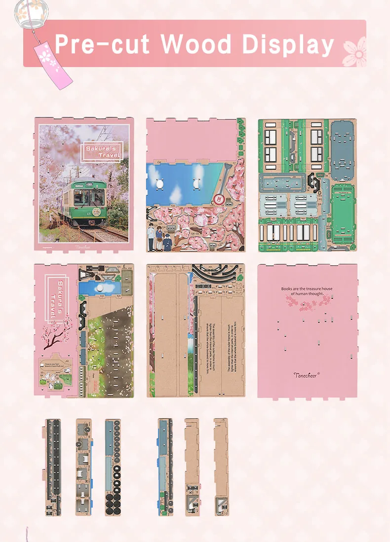 Sakura's Travel | Tonecheer - book nook | DIY könyvtámasz - Image 15