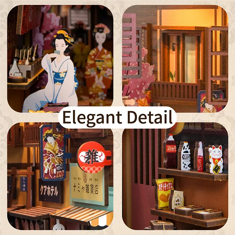 Japanese Grocery Store | Tonecheer - book nook | DIY könyvtámasz - Image 3