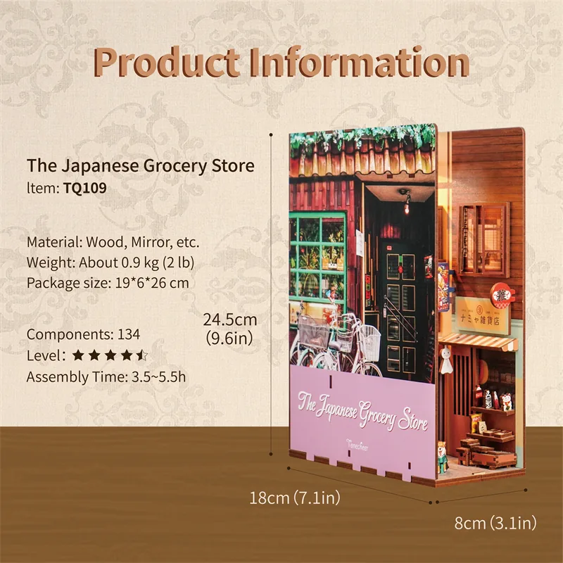 Japanese Grocery Store | Tonecheer - book nook | DIY könyvtámasz - Image 4
