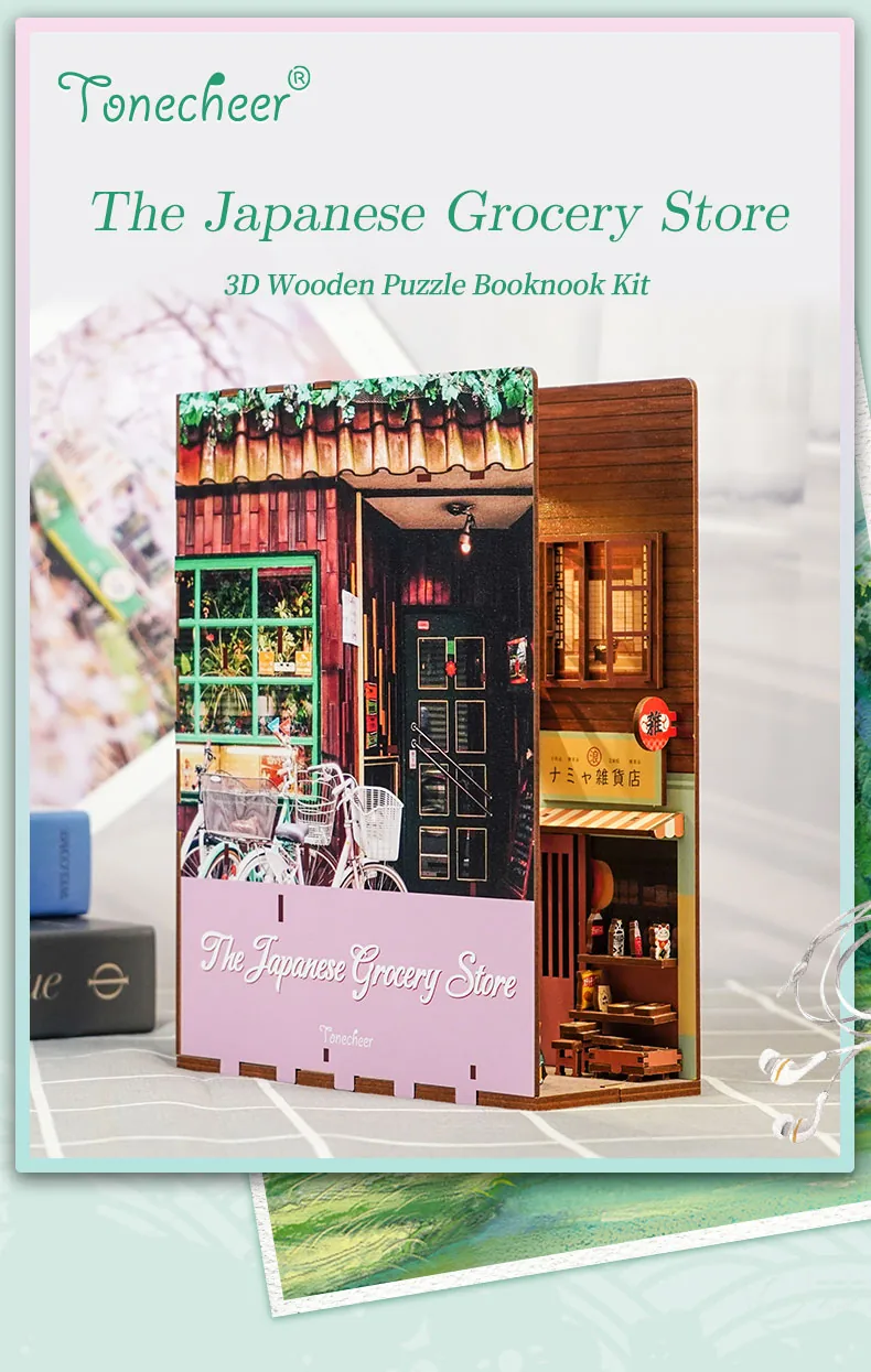 Japanese Grocery Store | Tonecheer - book nook | DIY könyvtámasz - Image 11